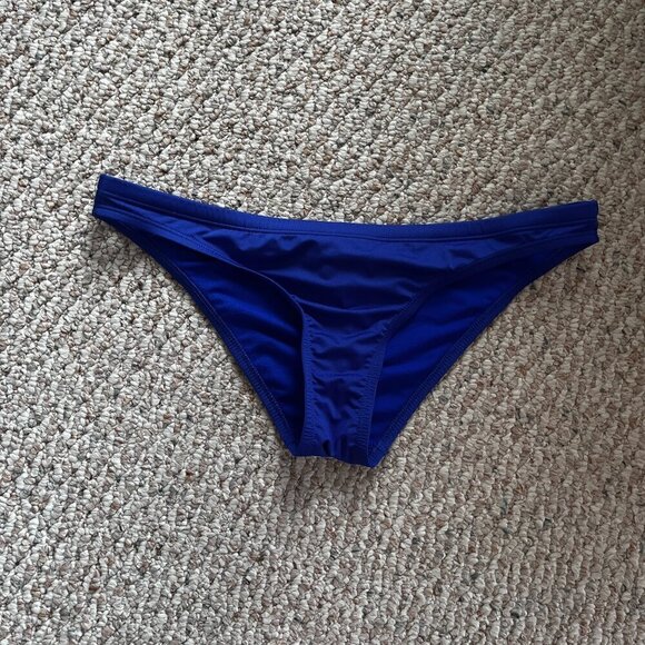 Nike bikini bottom Swimsuit Blue Size Large with Drawstring - Picture 2 of 7